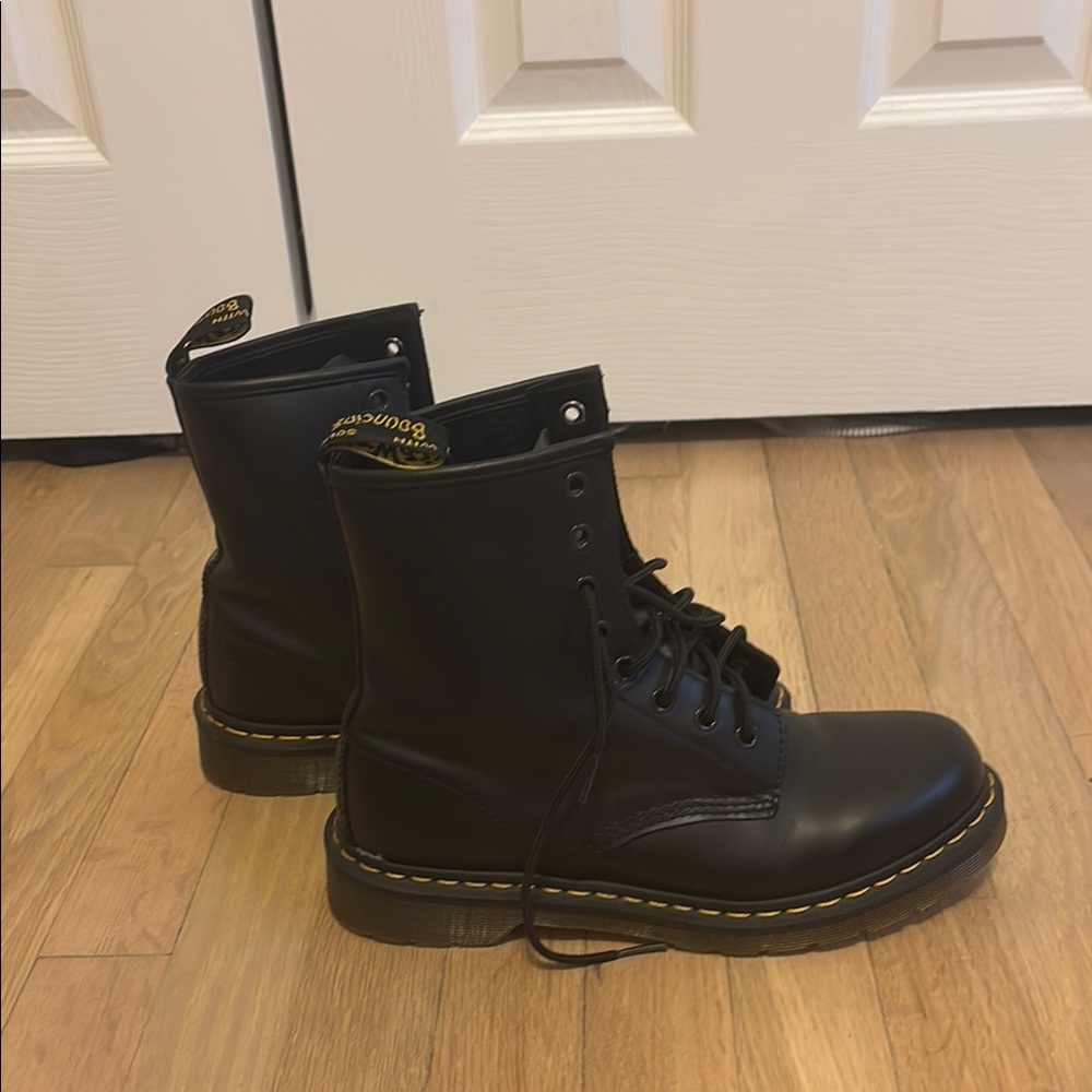 Dr. Martens Black Leather Women’s Boots